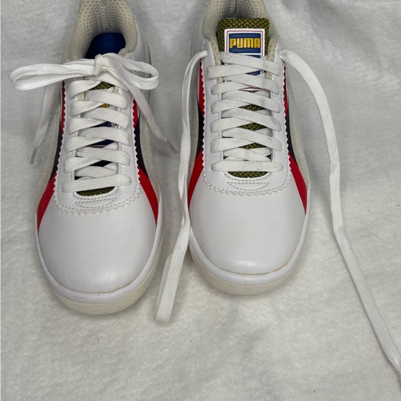 Puma G.V. Special Sneakers Men’s 9 White Red Blue Retro Low-Top - Picture 2 of 13